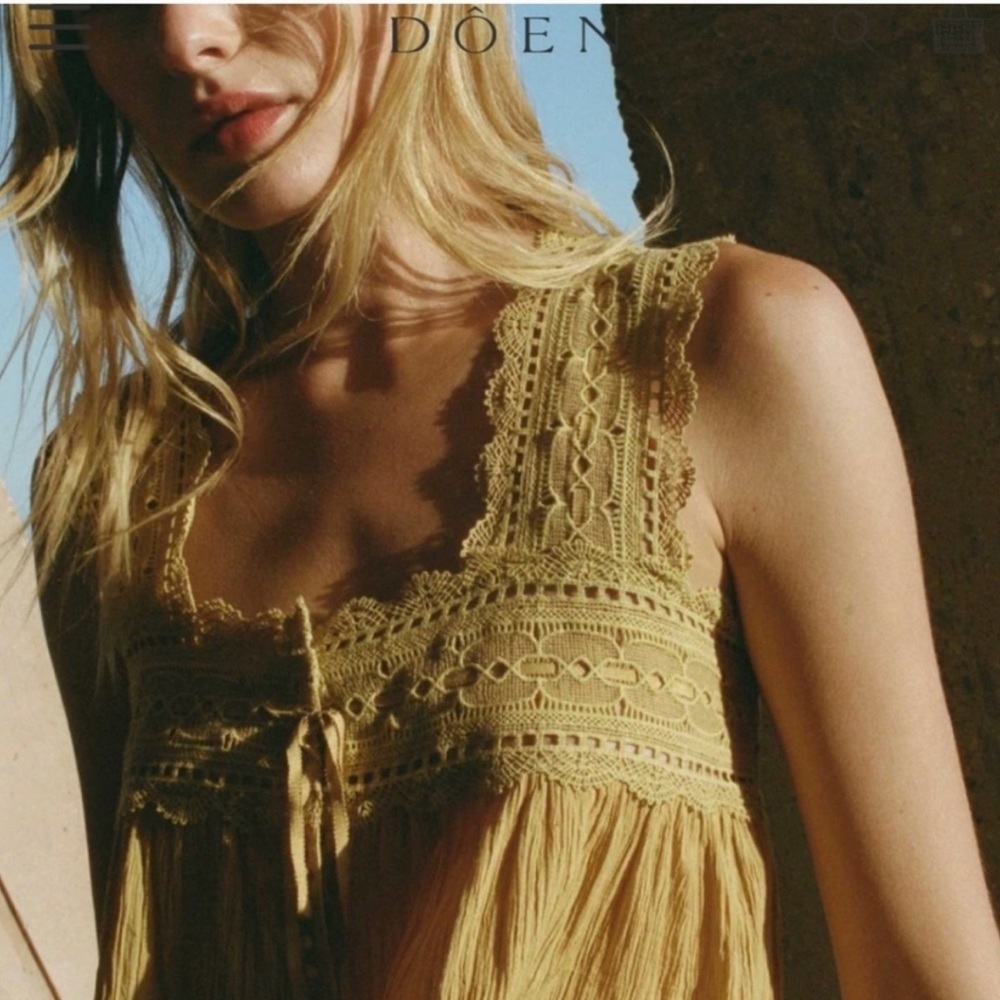 💔SOLD💔DOEN Vera tank in wheat XXS